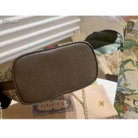 Gucci Unisex Ophidia GG Mini Shoulder Bag Beige Ebony Supreme Canvas (2)