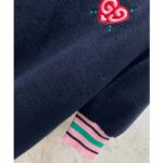 Gucci Women Fine Knit Sweater Embroidery GG Heart Round Neck - immagine 6