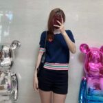 Gucci Women Fine Knit Sweater Embroidery GG Heart Round Neck - immagine 11