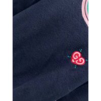 Gucci Women Fine Knit Sweater Embroidery GG Heart Round Neck (7)