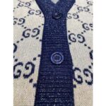 Gucci Men GG Cotton Jacquard Cardigan V-Neck Two Front Pockets - immagine 5