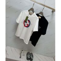 Gucci Men GG Cotton Jersey Printed T-Shirt Crewneck Short Sleeves (6)