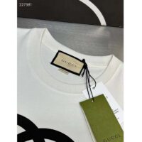 Gucci Women GG Cotton Jersey Printed T-Shirt Crewneck Short Sleeves (3)