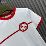 Gucci Women GG Cotton Jersey Printed T-Shirt Crewneck Short Sleeves White - Imagen 6