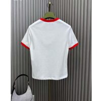 Gucci Women GG Cotton Jersey Printed T-Shirt Crewneck Short Sleeves White (11)