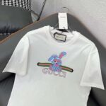 Gucci Men GG Cotton Jersey Printed T-Shirt White Crewneck Short Sleeves – Bild 9