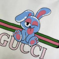 Gucci Women GG Cotton Jersey Printed T-Shirt White Crewneck Short Sleeves (8)