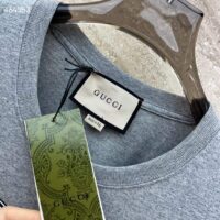 Gucci Women GG Cotton Jersey T-Shirt Gucci Print Crewneck Short Sleeves (6)