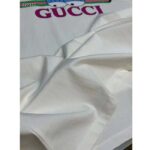 Gucci Men GG Cotton Jersey T-Shirt Print White Crewneck Short Sleeves - Image 9