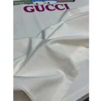 Gucci Women GG Cotton Jersey T-Shirt Print White Crewneck Short Sleeves (8)