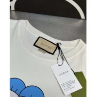 Gucci Women GG Cotton Jersey T-Shirt Print White Crewneck Short Sleeves (8)