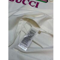 Gucci Women GG Cotton Jersey T-Shirt Print White Crewneck Short Sleeves (8)