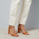 Gucci Women GG Horsebit Sandal Brown Leather High Heel Ankle Buckle – Image 11