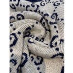 Gucci Women GG Lamé Jacquard Top Cotton Navy Crewneck Short Sleeves – Bild 8