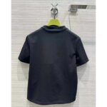 Gucci Men GG Light Cotton Jersey Shirt Black Crystal Short Sleeves - Image 3