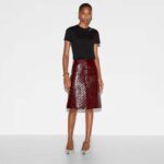 Gucci Women GG Light Cotton Jersey Shirt Black Crystal Short Sleeves - Image 11