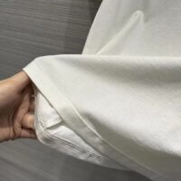 Gucci Women GG Light Cotton Jersey Shirt Crystal Round Neck Short Sleeves (6)