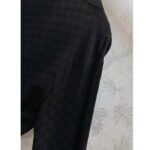 Gucci Women GG Silk Crêpe Shirt Neck Bow V Neck Gathered Yoke - Image 9