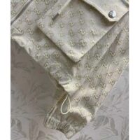 Gucci Women Jumbo GG Canvas Puffer Jacket Cotton Lined High Neck (4)