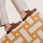 Hermes Unisex Iota Mule Gold Brown Leather Oversized Kelly Buckle - Image 11