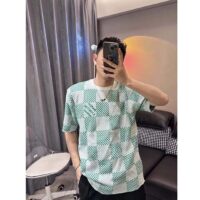 Louis Vuitton LV Men Damier Knitted Short-Sleeved Crewneck Regular Fit 1AFIX4 (5)