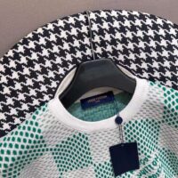 Louis Vuitton LV Men Damier Knitted Short-Sleeved Crewneck Regular Fit 1AFIX4 (5)