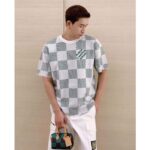 Louis Vuitton LV Men Damier Knitted Short-Sleeved Crewneck Regular Fit 1AFIX4 - Image 10