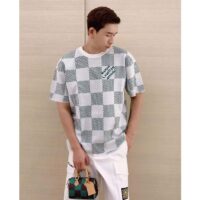 Louis Vuitton LV Men Damier Knitted Short-Sleeved Crewneck Regular Fit 1AFIX4 (5)