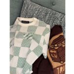 Louis Vuitton LV Men Damier Knitted Short-Sleeved Crewneck Regular Fit 1AFIX4 - Image 5