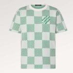 Louis Vuitton LV Men Damier Knitted Short-Sleeved Crewneck Regular Fit 1AFIX4