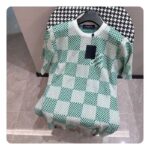 Louis Vuitton LV Men Damier Knitted Short-Sleeved Crewneck Regular Fit 1AFIX4 - Image 2
