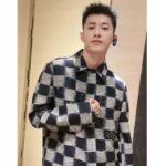 Louis Vuitton LV Men Damier Wool Overshirt Regular Fit 1AFAUN - Image 7