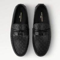 Louis Vuitton LV Men Hockenheim Moccasin Black Mini Monogram Calf Leather 1ABM4Z (2)