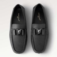 Louis Vuitton LV Men Monte Carlo Mocassin Black Grained Calf Leather 1AC543 (3)