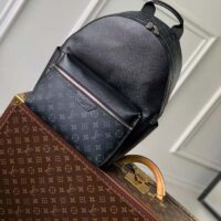 Louis Vuitton LV Unisex Discovery Backpack PM Black Taiga Cowhide Leather M30230 (6)