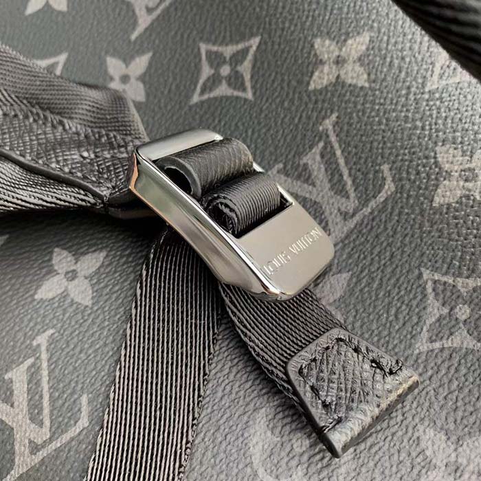 Louis Vuitton LV Unisex Discovery Backpack PM Black Taiga Cowhide Leather M30230