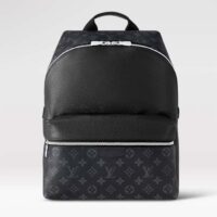 Louis Vuitton LV Unisex Discovery Backpack PM Black Taiga Cowhide Leather M30230
