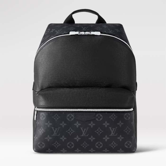 Louis Vuitton LV Unisex Discovery Backpack PM Black Taiga Cowhide Leather M30230