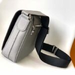 Louis Vuitton LV Unisex District PM Bag Grey Taiga Cowhide Leather M30851 - Image 4