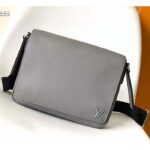 Louis Vuitton LV Unisex District PM Bag Grey Taiga Cowhide Leather M30851 - Image 2