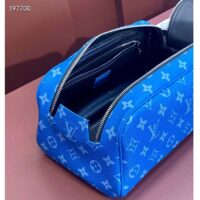 Louis Vuitton LV Unisex Dopp Kit Blue Monogram Coated Canvas M31037 (3)