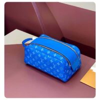 Louis Vuitton LV Unisex Dopp Kit Blue Monogram Coated Canvas M31037 (3)