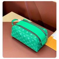 Louis Vuitton LV Unisex Dopp Kit Green Monogram Coated Canvas M31013 (9)