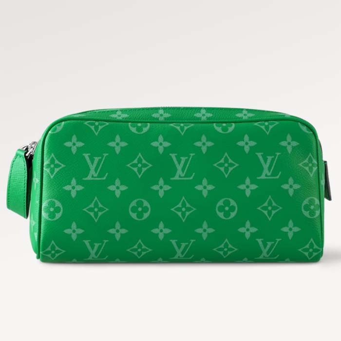 Louis Vuitton LV Unisex Dopp Kit Green Monogram Coated Canvas M31013