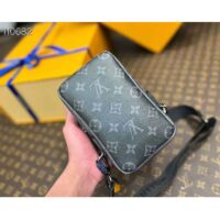 Louis Vuitton LV Unisex Double Phone Pouch NM Monogram Coated Canvas M81321 (6)