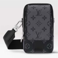 Louis Vuitton LV Unisex Double Phone Pouch NM Monogram Coated Canvas M81321 (6)