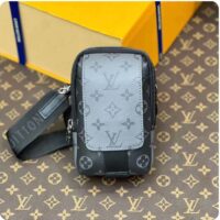 Louis Vuitton LV Unisex Double Phone Pouch NM Monogram Coated Canvas M81321 (6)