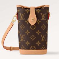 Louis Vuitton LV Unisex Fold Me Pouch Monogram Coated Canvas M80874 (7)