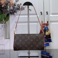 Louis Vuitton LV Unisex Pochette Tirette Monogram Coated Canvas M47123 (10)