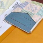 Louis Vuitton LV Unisex Romy Card Holder Green Damier Coated Canvas N40639 - immagine 5